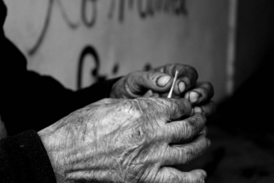 Homeless Man's Hands